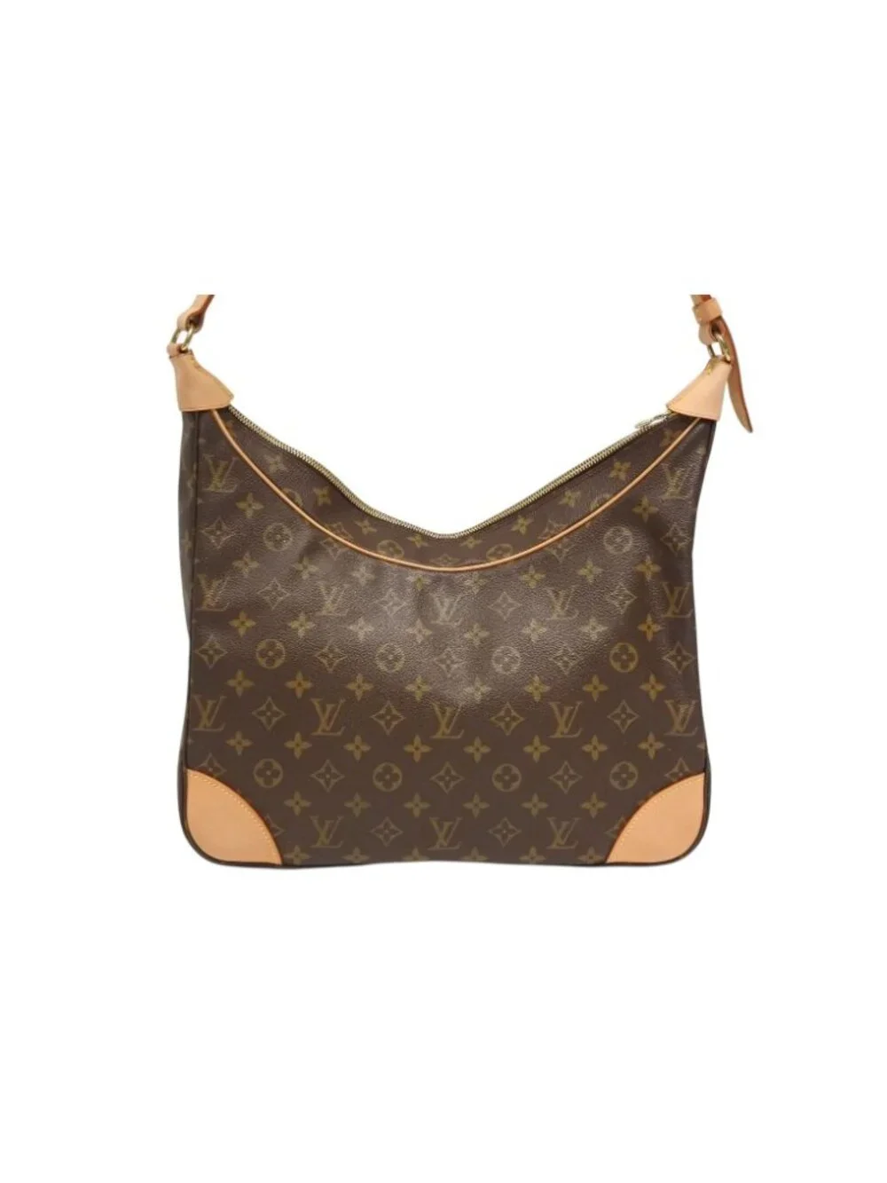 Louis Vuitton Boulogne 35 Shoulder Bag Vachetta Leather Brown Gold 4